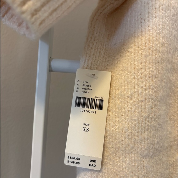 Anthropologie Pointelle Short-sleeve Ivory Knit Sweater NWT - Picture 9 of 9